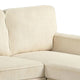 Seya Sleeper L Sectional Sofa | Storage Chaise | Beige Corduroy | 93’’ BM342635