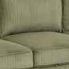 Seya Sleeper L Sectional Sofa | Storage Chaise | Green Corduroy | 93"