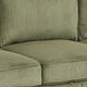 Seya Sleeper L Sectional Sofa | Storage Chaise | Green Corduroy | 93"