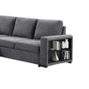 Stila Sleeper Sectional Sofa w Storage Chaise | 128’’ Dark Gray BM342639