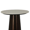 Plant Stand Accent Table | Bronze Metal | White Marble Top | 23"
