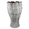 Decorative Vase | Gray Ceramic | Rustic Weathered Finish | 23" Tall