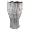 Decorative Vase | Gray Ceramic | Rustic Weathered Finish | 23" Tall