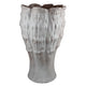 Decorative Vase | Gray Ceramic | Rustic Weathered Finish | 23" Tall