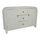Jack Credenza Sideboard | White Wood | 2 Cabinets & 3 Drawers | 47"