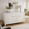 Jack Credenza Sideboard | White Wood | 2 Cabinets & 3 Drawers | 47"