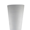 Milana Hourglass Vase | White Metal | Modern Textured Tall Floor Vase | 34"