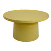 Lumia Plant Stand | Yellow Metal | Minimalist Round Top | 28"