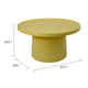 Lumia Plant Stand | Yellow Metal | Minimalist Round Top | 28"
