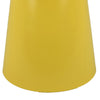 Lumia Plant Stand | Yellow Finish | Raised Rim Top Retro Accent | 19"