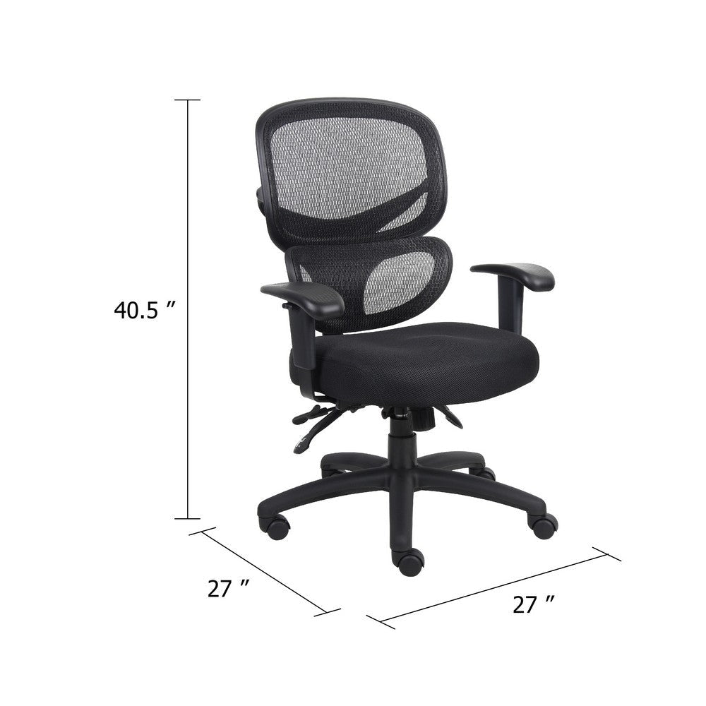 Samy Multi-Function Task Chair | Black Mesh SereneSoft | Ratchet Back BM344435