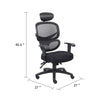 Samy Multi-Function Task Chair | Headrest | Black Mesh | SereneSoft Padding BM344436