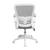 Rolling Task Chair | Gray Mesh | White Flip Up Arms | Upright Locking BM344437