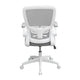 Rolling Task Chair | Gray Mesh | White Flip Up Arms | Upright Locking BM344437