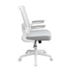 Rolling Task Chair | Gray Mesh | White Flip Up Arms | Upright Locking BM344437