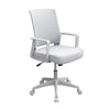 Commercial Rolling Task Chair | Gray Mesh | Foam Seat | Fixed Nylon Arms BM344438