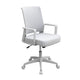 Commercial Rolling Task Chair | Gray Mesh | Foam Seat | Fixed Nylon Arms BM344438