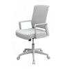 Commercial Rolling Task Chair | Gray Mesh | Foam Seat | Fixed Nylon Arms BM344438