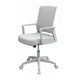 Commercial Rolling Task Chair | Gray Mesh | Foam Seat | Fixed Nylon Arms BM344438