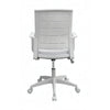 Commercial Rolling Task Chair | Gray Mesh | Foam Seat | Fixed Nylon Arms BM344438