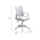 Commercial Rolling Task Chair | Gray Mesh | Foam Seat | Fixed Nylon Arms BM344438