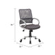 Toi Rolling Task Chair | Charcoal Gray Mesh | Pewter | Adjustable BM344440