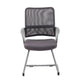 Toi Guest Armchair | Charcoal Gray Mesh | Pewter Cantilever Frame BM344441
