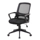 Rolling Task Chair | Black Mesh | Tilt Tension & Spring Tilt | Loop Arms BM344442