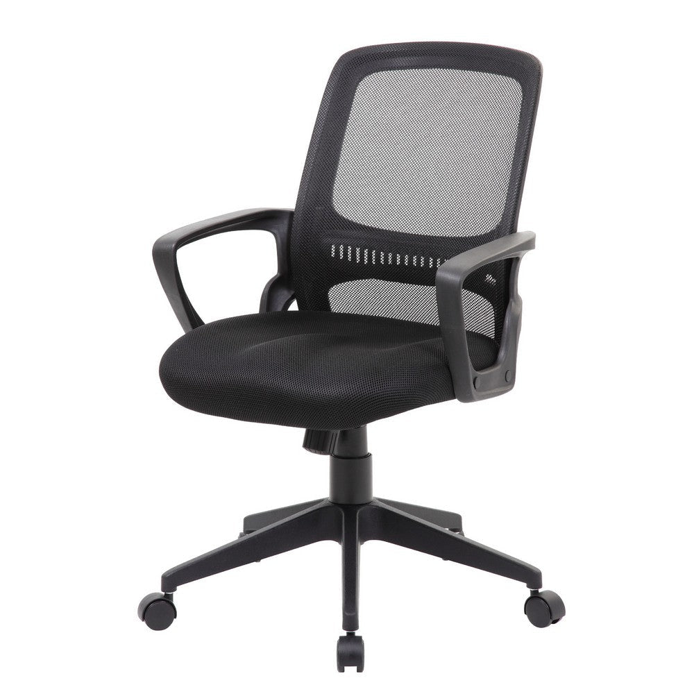 Rolling Task Chair | Black Mesh | Tilt Tension & Spring Tilt | Loop Arms BM344442