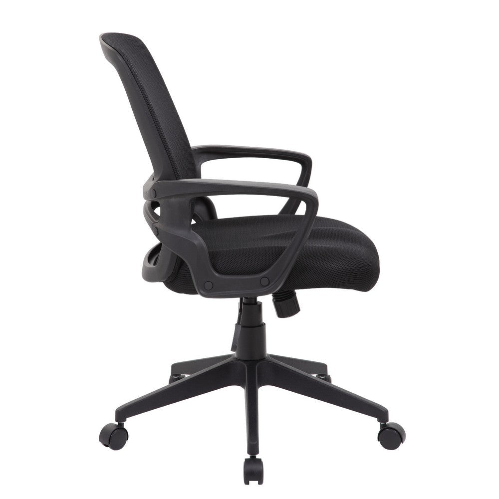 Rolling Task Chair | Black Mesh | Tilt Tension & Spring Tilt | Loop Arms BM344442
