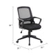 Rolling Task Chair | Black Mesh | Tilt Tension & Spring Tilt | Loop Arms BM344442