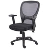 Lene Everyday Task Chair | Black CaressoftPlus Vinyl | Adjustable Arms BM344443