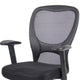Lene Everyday Task Chair | Black CaressoftPlus Vinyl | Adjustable Arms BM344443