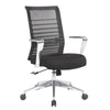 Zara Rolling Task Chair | Black Mesh | Aluminum Synchro-Tilt Mechanism BM344444