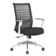 Zara Rolling Task Chair | Black Mesh | Aluminum Synchro-Tilt Mechanism BM344444