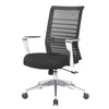Zara Rolling Task Chair | Black Mesh | Aluminum Synchro-Tilt Mechanism BM344444