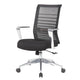 Zara Rolling Task Chair | Black Mesh | Aluminum Synchro-Tilt Mechanism BM344444