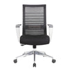 Zara Rolling Task Chair | Black Mesh | Aluminum Synchro-Tilt Mechanism BM344444