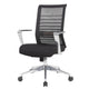Zara Rolling Task Chair | Black Mesh | Aluminum Synchro-Tilt Mechanism BM344444