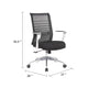 Zara Rolling Task Chair | Black Mesh | Aluminum Synchro-Tilt Mechanism BM344444