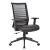 Zara Rolling Task Chair | Black Mesh & Antimicrobial Vinyl | Synchro-Tilt BM344445