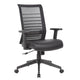 Zara Rolling Task Chair | Black Mesh & Antimicrobial Vinyl | Synchro-Tilt BM344445