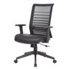 Zara Rolling Task Chair | Black Mesh & Antimicrobial Vinyl | Synchro-Tilt BM344445