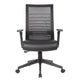 Zara Rolling Task Chair | Black Mesh & Antimicrobial Vinyl | Synchro-Tilt BM344445