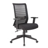 Zara Rolling Task Chair | Black Mesh | Adjustable Arms & Tilt Tension BM344446