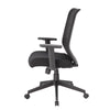 Zara Rolling Task Chair | Black Mesh | Adjustable Arms & Tilt Tension BM344446