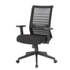 Zara Rolling Task Chair | Black Mesh | Adjustable Arms & Tilt Tension BM344446