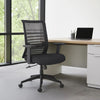 Zara Rolling Task Chair | Black Mesh | Adjustable Arms & Tilt Tension BM344446