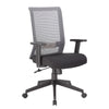 Zara Rolling Task Chair | Grey Black Mesh | Synchro-Tilt & Gas Lift BM344447