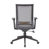 Zara Rolling Task Chair | Grey Black Mesh | Synchro-Tilt & Gas Lift BM344447